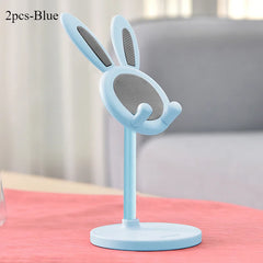 The cute Rabbit mobile phone stand desktop can lift and adjust the desktop phone accessories  phone stand  phone grip
