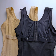 Faja Colombiana Mujer High Compression Wirdle With Sleeveless Bra Slimming Bodysuit With Zipper Waist Trainer Body Shaper