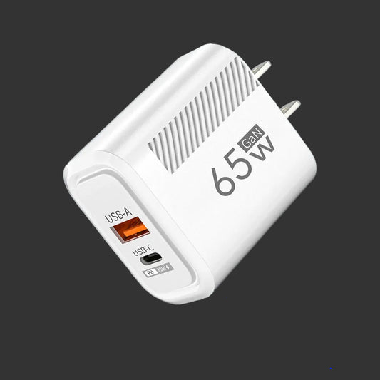 PD 65W GaN Charger USB C Fast Chargering Adapter For Samsung S22 S21 iPhone 14 13 Xiaomi Huawei LG Quick Charge 3.0 USB Charger