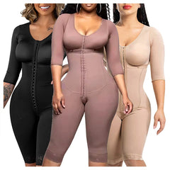 Full Body Colombian Girdles Shaper High Compression Bodysuits Postoperative Postpartum Lipo Arm Slimmer Waist Reducing Shapewear