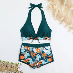 Floral Two-Piece Swimsuit – Adjustable Straps for Perfect Fit