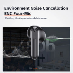 QERE-E40 Wireless Headphones, Bluetooth Earphones, 5.3,TWS HD Microphone, 13mm Driver,60ms Low Latency,4 Mics, ENC Call, New