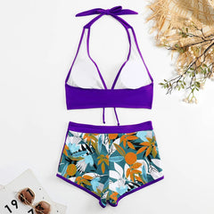 Floral Two-Piece Swimsuit – Adjustable Straps for Perfect Fit