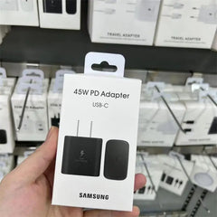 Original Samsung Charger 45w Super Fast Charge EU US Adapter USB C Samsung Galaxy S25 FE S25 S24 Ultra Plus S22 S23 A56 A54 A52s