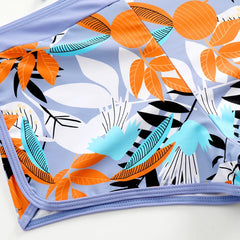 Floral Two-Piece Swimsuit – Adjustable Straps for Perfect Fit