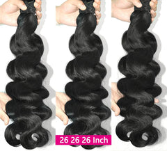 24 26 28 Inch Body Wave Bundles Human Hair 12A Brazilian Hair Weave Human Hair Extensions 100% Human Hair For Women Top Quality