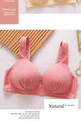 BC Cup Large Size Without Steel Ring Thin Cup Breathable Push Up Tops Bra.