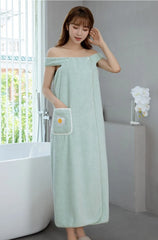 Large Bath towels For Body coral velvet Bath Towels Fashion Lady Wearable Fast Drying Beach Spa Bathrobes Bath Skirt