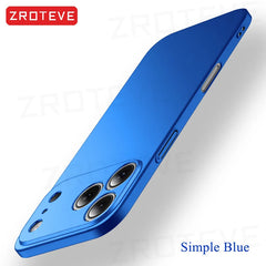 For iPhone 17 16 16e 15 14 13 12 Pro Max ZROTEVE Slim Matte Hard PC Cover On iPhone16 Plus iPhone13 Mini iPhone17 Air Phone Case