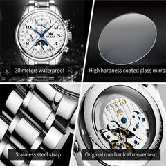 OLEVS Top Brand Luxury Automatic Mechanical Men