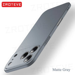 For iPhone 17 16 16e 15 14 13 12 Pro Max ZROTEVE Slim Matte Hard PC Cover On iPhone16 Plus iPhone13 Mini iPhone17 Air Phone Case