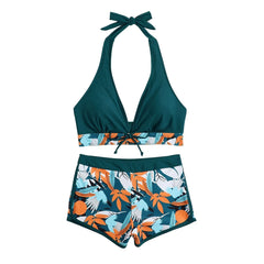 Floral Two-Piece Swimsuit – Adjustable Straps for Perfect Fit