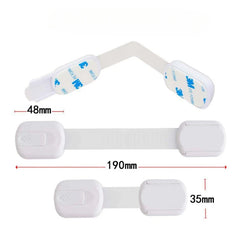 Baby Safety Lock Drawer Child Safety Cabinet Locks Adhesive Cabinet Drawer Door Latches Baby Safe Straps