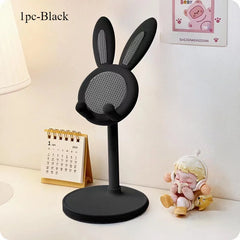 The cute Rabbit mobile phone stand desktop can lift and adjust the desktop phone accessories  phone stand  phone grip