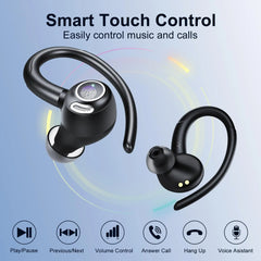 Headphones Wireless Earbuds Sport , 48H Wireless Earphones with HD Mic, IP7 Waterproof Earbud for Sports/Running/Workout.