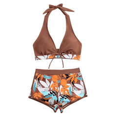Floral Two-Piece Swimsuit – Adjustable Straps for Perfect Fit