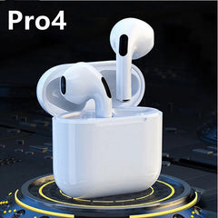 Pro 4 TWS Bluetooth 5.3 Earbuds | Waterproof Wireless Headphones with Mic