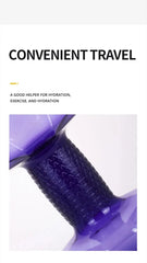 1pc 1500ml High Capacity Plastic Dumbbell Shaped Portable Water Bottle Creative Fitness Dumbbells Sport Bottle