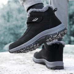 Snow Boots for Men Casual Winter Shoes Platform Non-slip Warm Fur Ankle