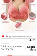 BC Cup Large Size Without Steel Ring Thin Cup Breathable Push Up Tops Bra.