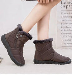 Women's Boots Women's Ankle Boots With Fur Winter Shoes Women Low Heels Winter Boots Snow Waterproof Botas Mujer Winter Footwear