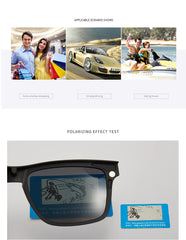 6-in-1 Magnetic Polarized Clip-On Sunglasses for Men & Women – Versatile & Stylish