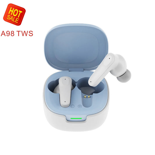 A98 Bluetooth 5.3 Earbuds – HiFi Stereo, Noise Reduction & Waterproof