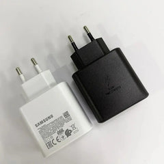 Original Samsung Charger 45w Super Fast Charge EU US Adapter USB C Samsung Galaxy S25 FE S25 S24 Ultra Plus S22 S23 A56 A54 A52s