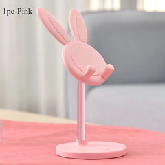 The cute Rabbit mobile phone stand desktop can lift and adjust the desktop phone accessories  phone stand  phone grip