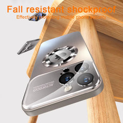 Luxury Glass Camera For Magesafe Magnetic Wireless Charge Case For iPhone 11 12 13 14 15 16 17 Pro Max Air Plus Shockproof Cover