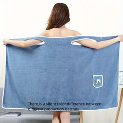 1pc Wearable Bath Towel Bowknot Coral Velvet Bath Skirt For Adults Water Absorption Quick Drying Bath Towel No Hair Loss Bath Su
