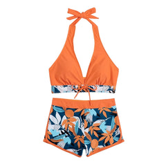 Floral Two-Piece Swimsuit – Adjustable Straps for Perfect Fit