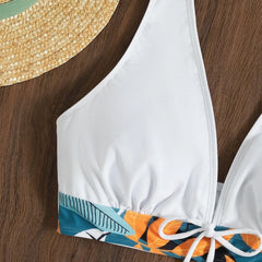 Floral Two-Piece Swimsuit – Adjustable Straps for Perfect Fit