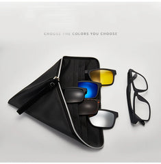 6-in-1 Magnetic Polarized Clip-On Sunglasses for Men & Women – Versatile & Stylish