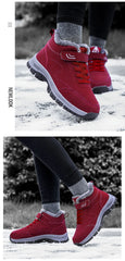 Men's Snow Boots Waterproof Sneakers Super Warm Plush Women.