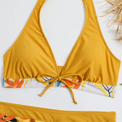 Floral Two-Piece Swimsuit – Adjustable Straps for Perfect Fit