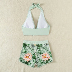 Floral Two-Piece Swimsuit – Adjustable Straps for Perfect Fit