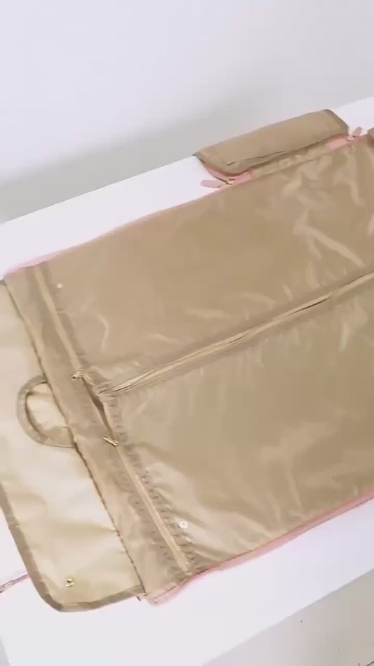 Carry On Garment Bag 55L Large Pu Leather Duffle Bag Waterproof With Shoe Pouch For 2 In 1 Hanging Suitcase Suit Travel Bags