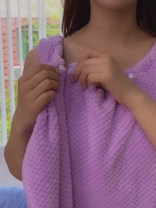 Large Bath towels For Body coral velvet Bath Towels Fashion Lady Wearable Fast Drying Beach Spa Bathrobes Bath Skirt