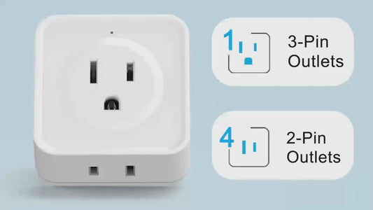 Pay 1 get 3/ Solve Outlet Chaos – 5-Way Wall Plug Extender for Home & Travel
